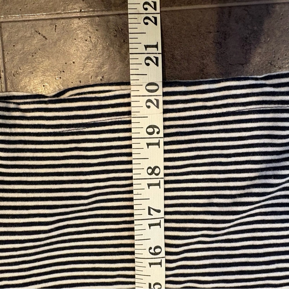 MOTHER women’s Keep on Rolling Pocket Tee t-shirt nautical navy stripes small - Picture 7 of 8